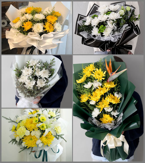 广东揭阳市普宁市洪阳镇富袋村白事花束代送